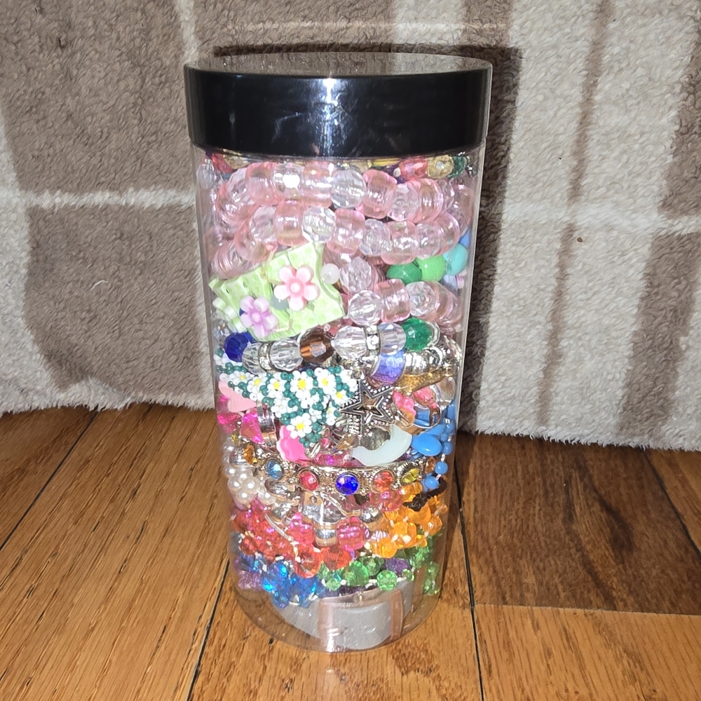 Little Girls Mystery Jewelry Jar. For ages 4-11 years old. *Jar Not Included*